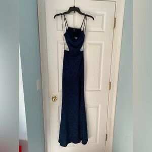 Windsor Midnight Blue Backless Dress